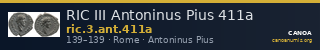 RIC III Antoninus Pius 411a — CANOA