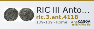 RIC III Antoninus Pius 411B — CANOA