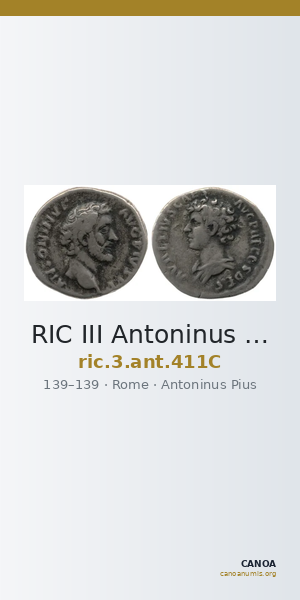 RIC III Antoninus Pius 411C — CANOA