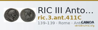 RIC III Antoninus Pius 411C — CANOA