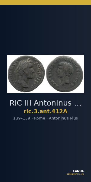 RIC III Antoninus Pius 412A — CANOA