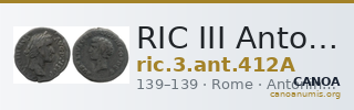 RIC III Antoninus Pius 412A — CANOA