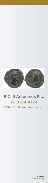 RIC III Antoninus Pius 412B — CANOA