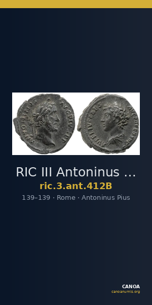 RIC III Antoninus Pius 412B — CANOA