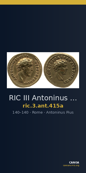 RIC III Antoninus Pius 415a — CANOA