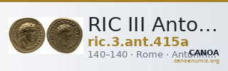RIC III Antoninus Pius 415a — CANOA