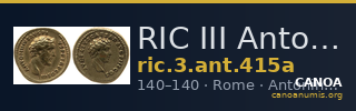 RIC III Antoninus Pius 415a — CANOA