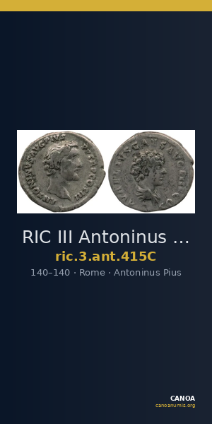 RIC III Antoninus Pius 415C — CANOA