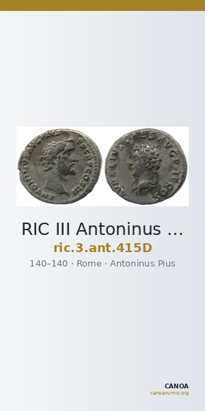 RIC III Antoninus Pius 415D — CANOA