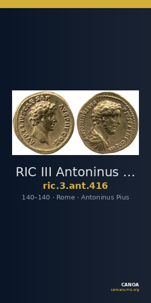 RIC III Antoninus Pius 416 — CANOA