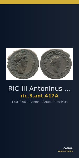 RIC III Antoninus Pius 417A — CANOA