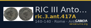 RIC III Antoninus Pius 417A — CANOA