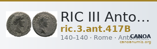 RIC III Antoninus Pius 417B — CANOA