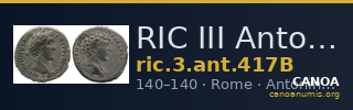 RIC III Antoninus Pius 417B — CANOA
