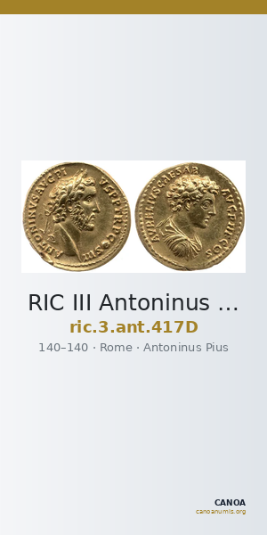 RIC III Antoninus Pius 417D — CANOA