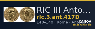RIC III Antoninus Pius 417D — CANOA