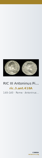 RIC III Antoninus Pius 418A — CANOA