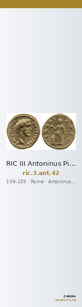RIC III Antoninus Pius 42 — CANOA