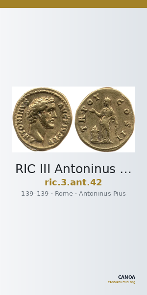 RIC III Antoninus Pius 42 — CANOA