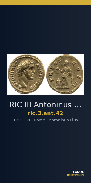 RIC III Antoninus Pius 42 — CANOA