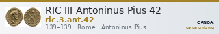 RIC III Antoninus Pius 42 — CANOA