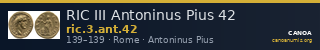 RIC III Antoninus Pius 42 — CANOA