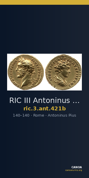 RIC III Antoninus Pius 421b — CANOA