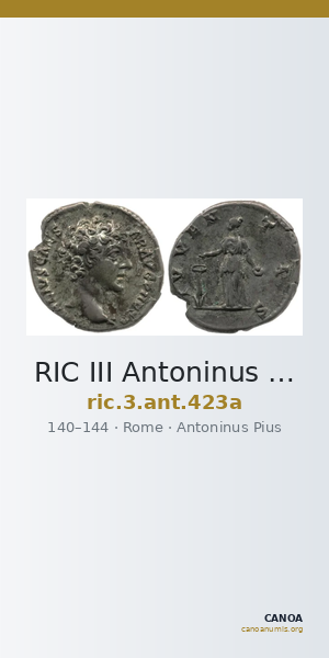 RIC III Antoninus Pius 423a — CANOA