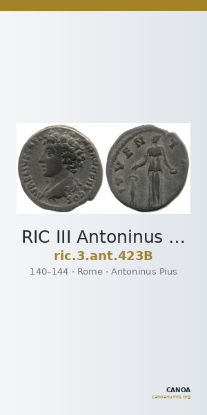 RIC III Antoninus Pius 423B — CANOA