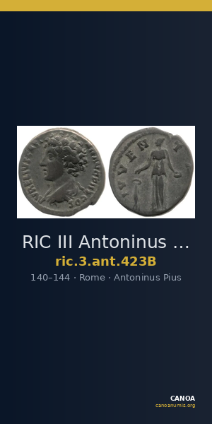 RIC III Antoninus Pius 423B — CANOA