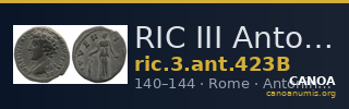 RIC III Antoninus Pius 423B — CANOA