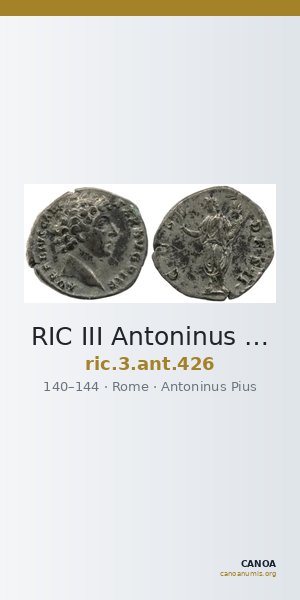 RIC III Antoninus Pius 426 — CANOA
