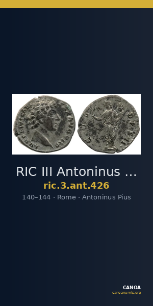 RIC III Antoninus Pius 426 — CANOA