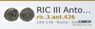 RIC III Antoninus Pius 426 — CANOA