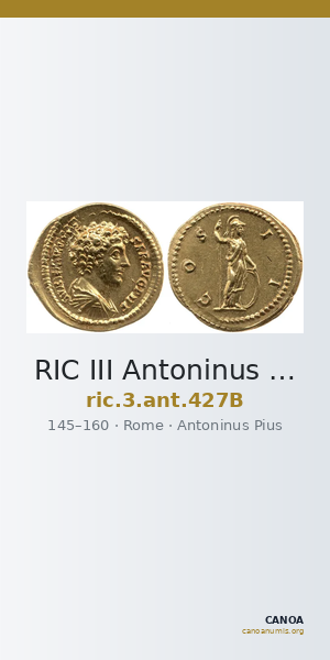 RIC III Antoninus Pius 427B — CANOA
