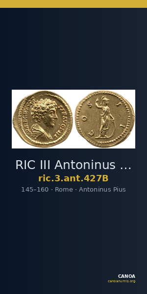 RIC III Antoninus Pius 427B — CANOA