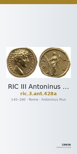 RIC III Antoninus Pius 428a — CANOA