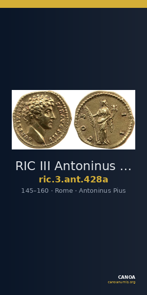 RIC III Antoninus Pius 428a — CANOA