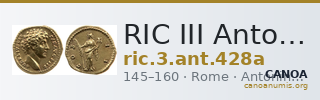 RIC III Antoninus Pius 428a — CANOA