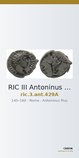 RIC III Antoninus Pius 429A — CANOA