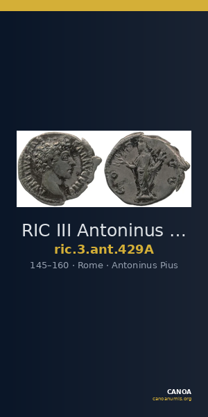 RIC III Antoninus Pius 429A — CANOA