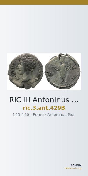 RIC III Antoninus Pius 429B — CANOA