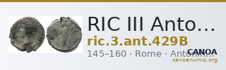 RIC III Antoninus Pius 429B — CANOA