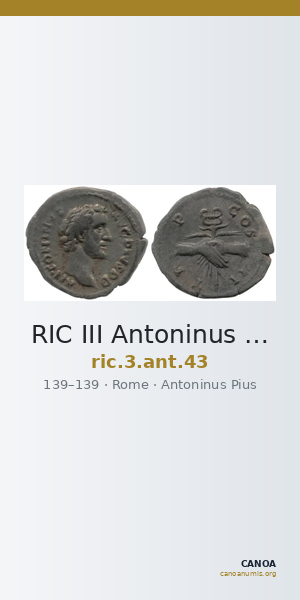 RIC III Antoninus Pius 43 — CANOA