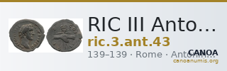 RIC III Antoninus Pius 43 — CANOA