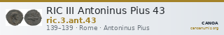 RIC III Antoninus Pius 43 — CANOA