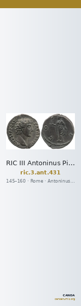 RIC III Antoninus Pius 431 — CANOA