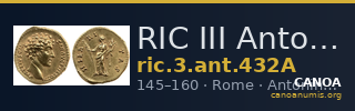 RIC III Antoninus Pius 432A — CANOA