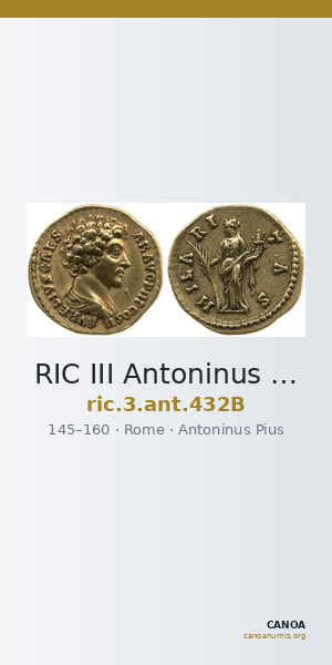 RIC III Antoninus Pius 432B — CANOA