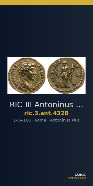 RIC III Antoninus Pius 432B — CANOA